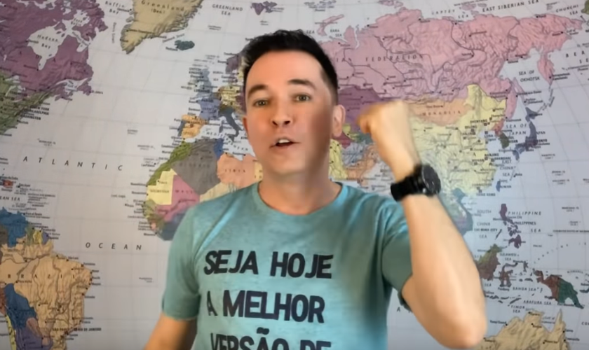 Lucinho Barreto em ministração. (Foto: Reprodução/YouTube)