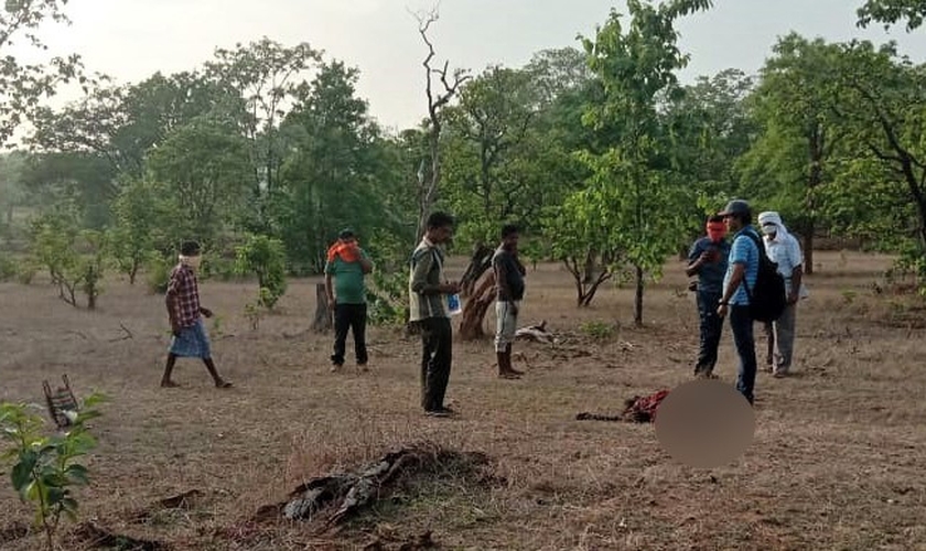 O corpo de Bajjo Bai Mandavi foi encontrado no deserto quatro dias depois que ela foi buscar lenha. (Foto: Reprodução / Morning Star News)