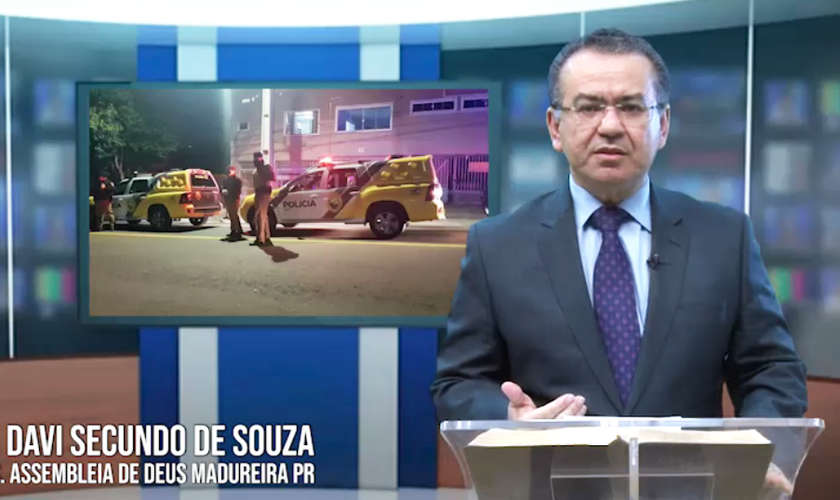 Pastor Davi Secundo de Souza comenta abordagem policial em vídeo. (Foto: Facebook/Assembleia de Deus Madureira)