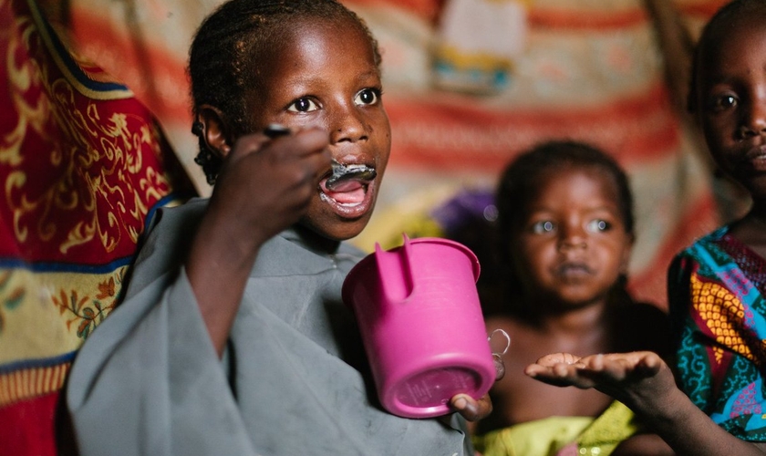 Mais de 9.000 famílias da Nigéria não sabem o que irão comer e de onde virá o alimento. (Foto: ACF Nigeria)