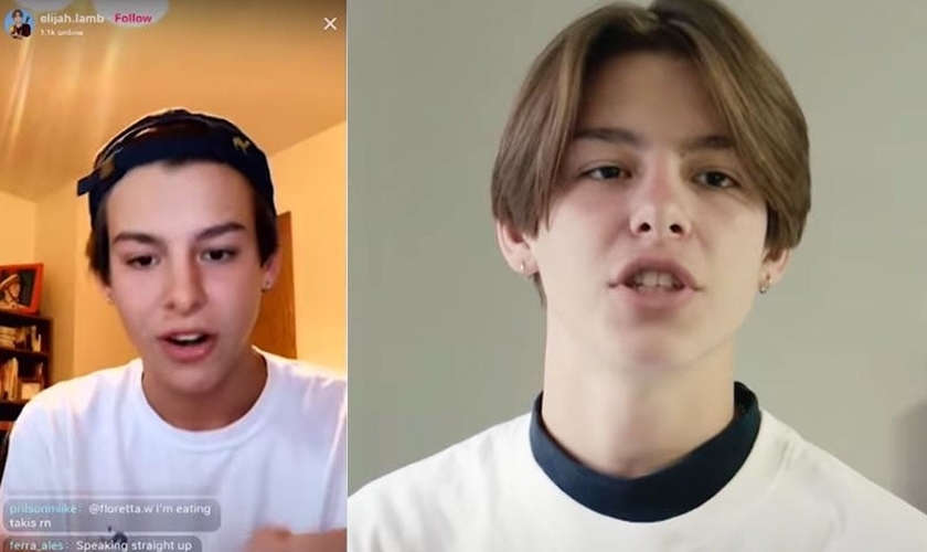 Elijah Lamb ministra jovens usando o TikTok. (Foto: Reprodução / GOD TV)
