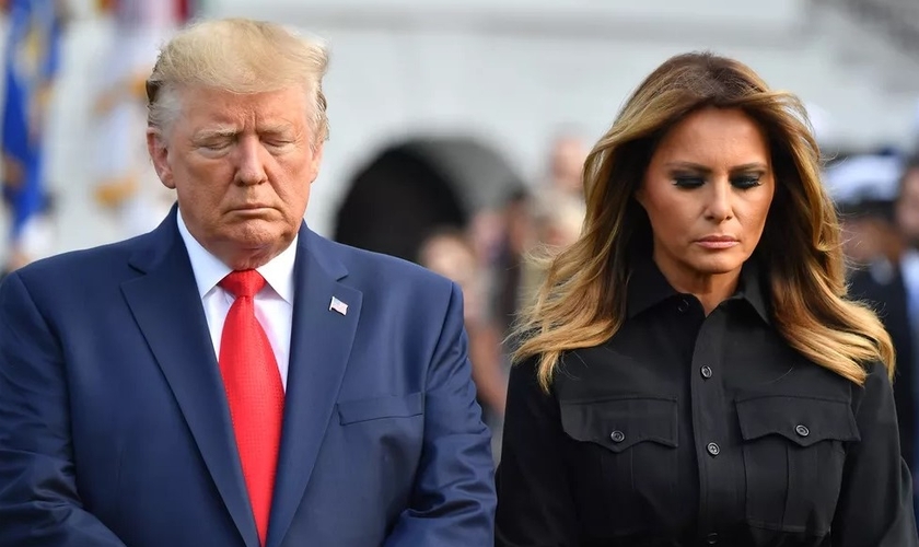 O presidente e a primeira-dama dos EUA, Donald e Melania Trump. (Foto: Nicholas Kamm / AFP)