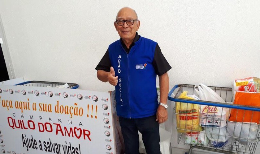 Francisco Rodrigues Mesquita, de 77 anos, teve a vida transformada. (Foto: Igreja Batista Atitude)