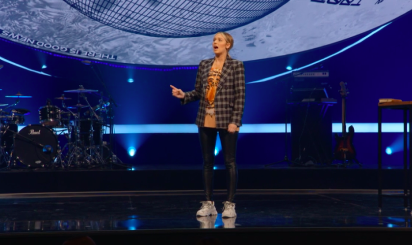Sadie Robertson Huff falou na conferência Passion 2021 em 31 de dezembro de 2020. (Foto: Reprodução/Passion Conference)