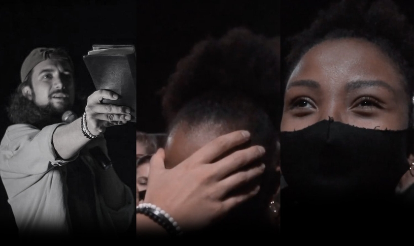 Martina era deficiente visual e foi curada em um culto na praça. (Foto: Reprodução/Instagram)
