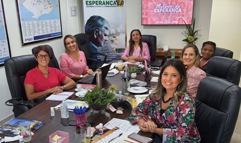 Primeira reunião de planejamento do Comitê de organização do Mulheres da Esperança Rio. (Foto: Facebook/Esperança Rio 2021)