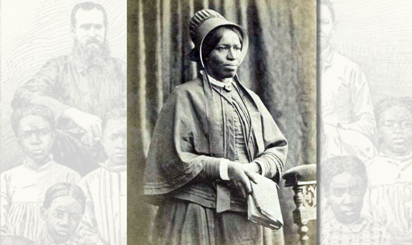 Amanda Smith com sua Bíblia. (Foto: Reprodução / Anderson Chapel AME Church)