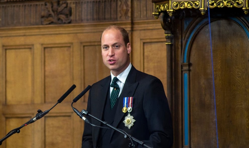 O duque de Cambridge discursando na Assembleia Geral da Igreja da Escócia (Foto: Getty Images). 