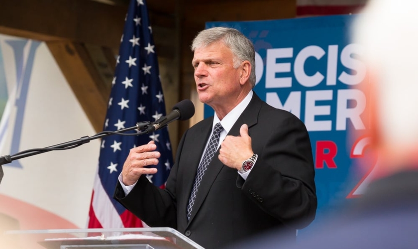 Franklin Graham durante o Decision American Tour. (Foto: Associação Evangelística Billy Graham)