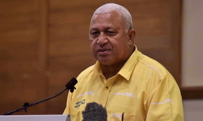 Primeiro-ministro Voreqe Bainimarama. (Foto: Reprodução / Jovesa Naisua)