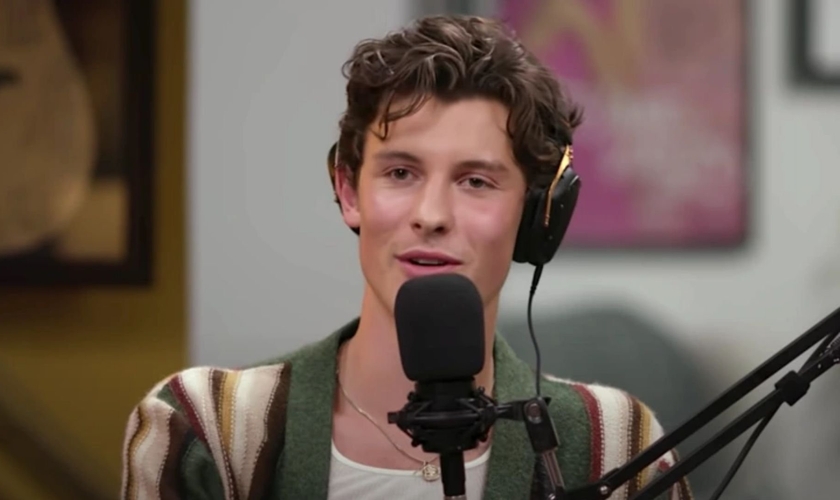 Shawn Mendes no podcast The Man Enough, em 28 de junho de 2021. (Foto: Reprodução Podcast/YouTube/Man Enough)