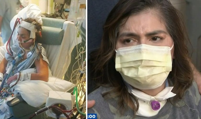 Michell Garcia, de 47 anos, superou complicações graves da Covid-19. (Foto: KPRC-TV)