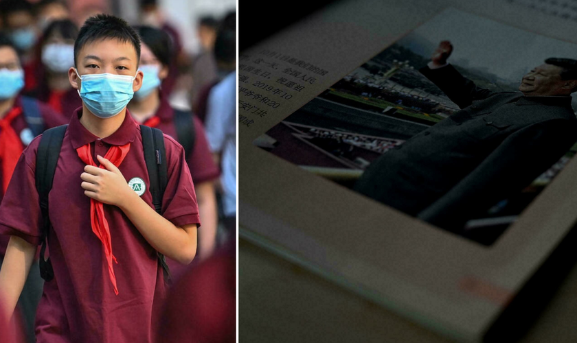 A China introduziu o 'pensamento de Xi Jinping' em novos livros escolares para crianças a partir dos sete anos. (Foto: Noel Celis / AFP)