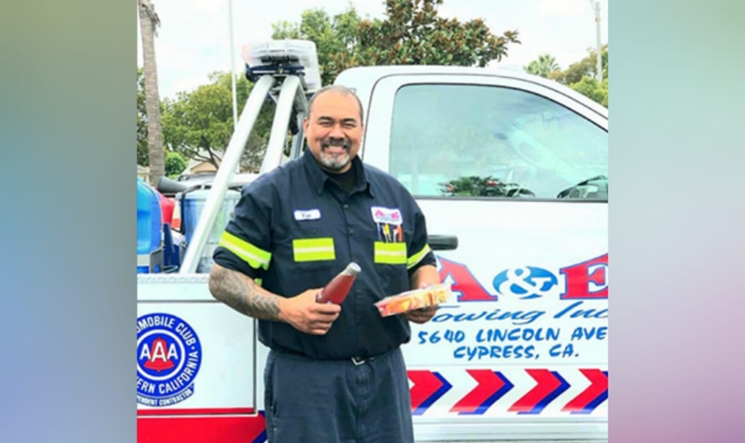 Vaimagalo Tafaoimalo já levou 20 pessoas a Jesus através de seu “ministério sobre rodas”. (Foto: Church of the Nazarene).