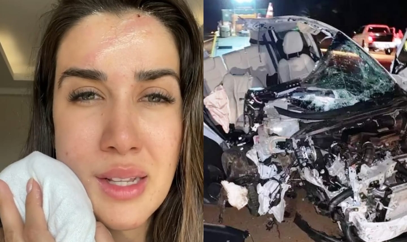 Patrícia Romania, de 32 anos, sofreu apenas ferimentos leves. (Foto: Reprodução/Instagram).