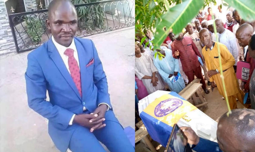 Os muçulmanos também queimaram a casa, igreja e escola do pastor Yohanna Shuaib. (Foto: Reprodução).