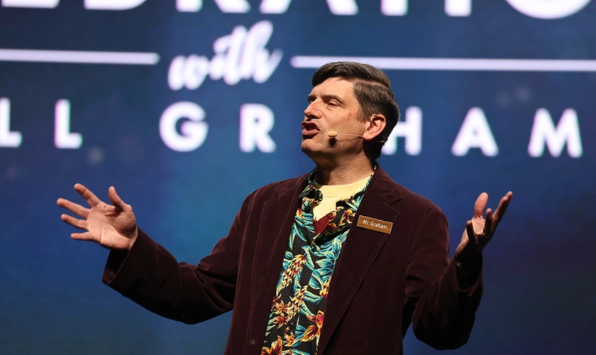 Will Graham em evento de celebração em Des Moines, Iowa, em 3 de outubro de 2021. (Foto: Billy Graham Evangelistic Association)