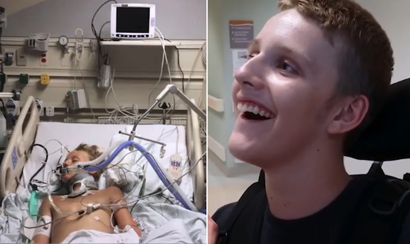 Micah Anderson viveu um milagre após acidente. (Foto: 700 Club Interactive)