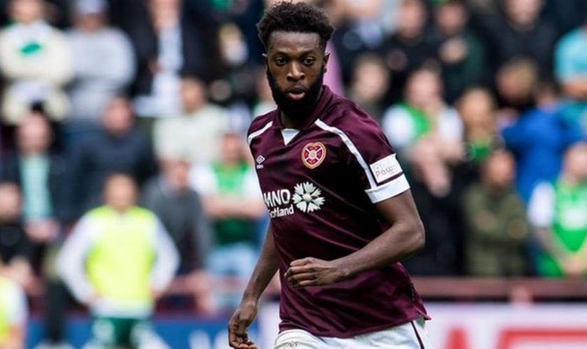 Beni Baningime ajudou o Hearts a um início de campanha invicto na Premier League escocesa. (Foto: Reprodução / BBC)