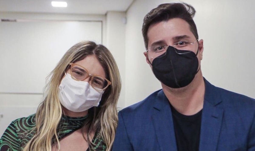 Pastor Henrique César e Marília Mendonça em Goiânia. (Foto: Reprodução/Instagram)