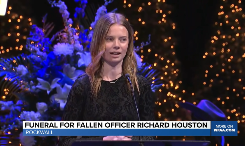 Shelby Houston, de 18 anos, decidiu amar o assassino do pai. (Foto: Reprodução/ WFFA).
