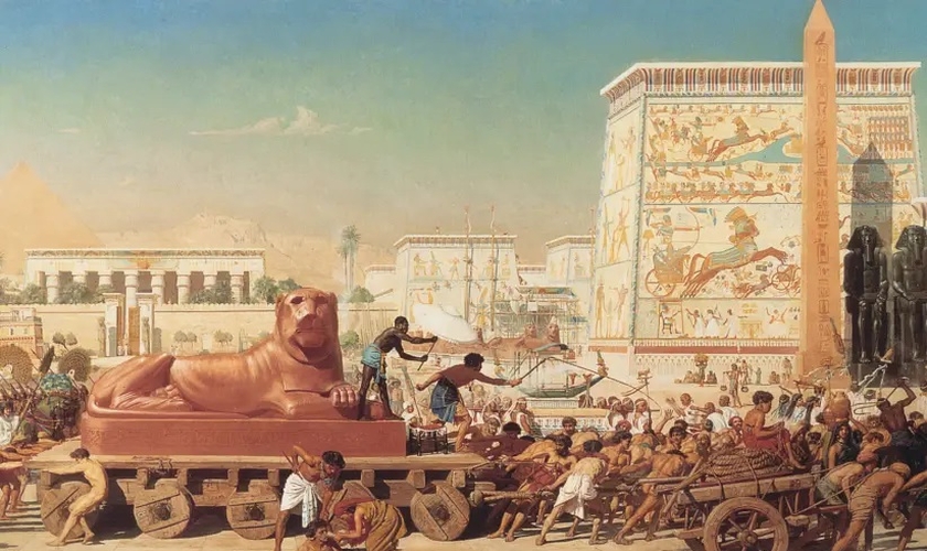 Ilustração do Êxodo do Egito (Ilustração: Edward Poynter / Wikimedia Commons)
