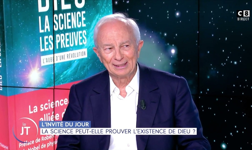 Michel-Yves Bollore apresenta livro de sua coautoria: “Deus, a ciência e as provas”. (Print de tela YouTube)