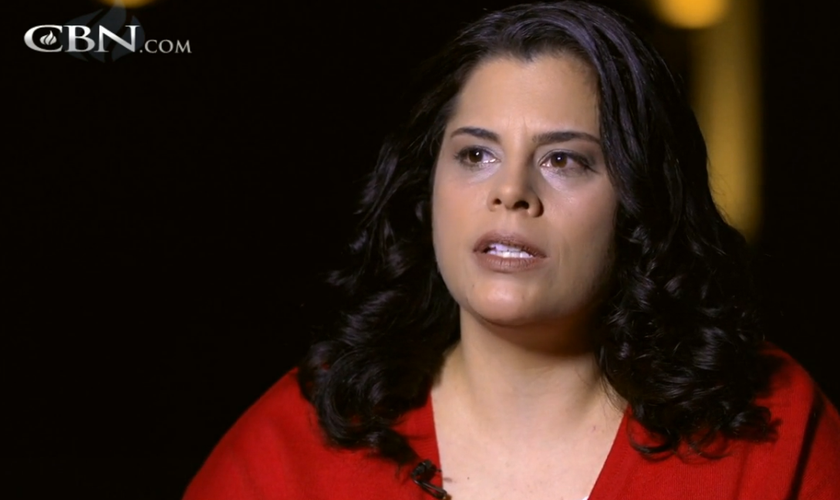 Audra Austin testemunha sua transformação de vida. (Foto: Reprodução / CBN News)