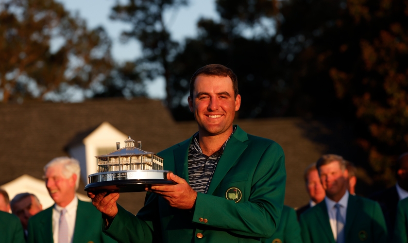 Scottie Scheffler venceu o Masters 2022 no domingo (10). (Foto: Twitter/The Masters).