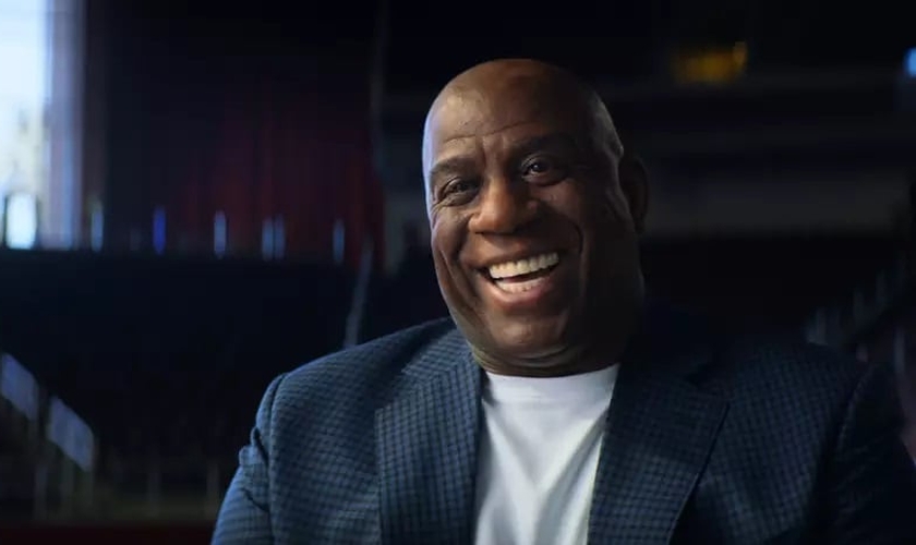O ex-atleta da NBA, Magic Johnson, em documentário “They call me Magic”. (Foto: Captura de tela AppleTV+)