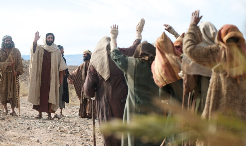 Jesus e seus discípulos. (Foto: FreeBible)