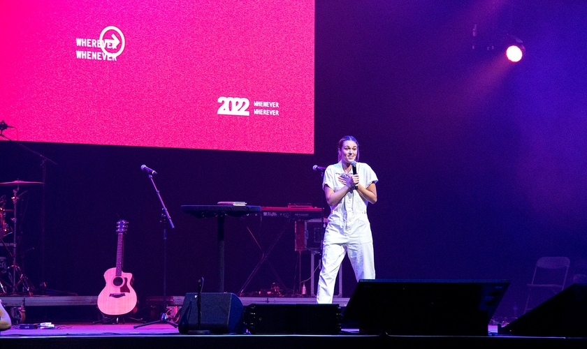 Sadie Robertson Huff no The Send Norway. (Foto: Guiame/Marcos Paulo Corrêa)
