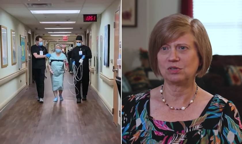 Christa Grant se recuperou milagrosamente. (Foto: CBN News/The 700 Club)