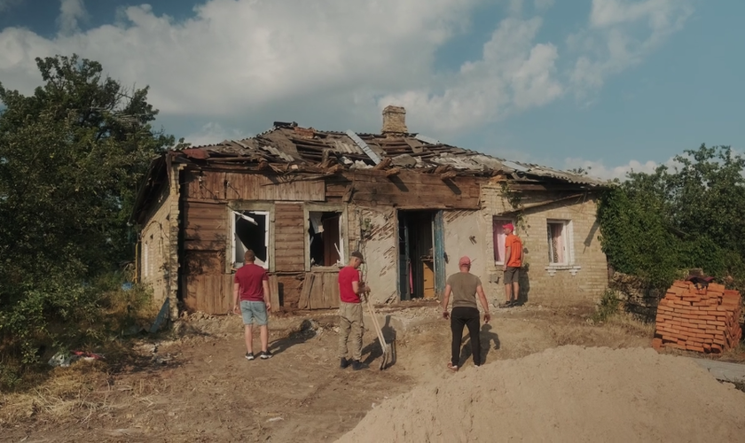 O Seminário Teológico Batista Ucraniano atua na reconstrução das comunidades. (Foto: Captura de tela/Vimeo/UBTS)