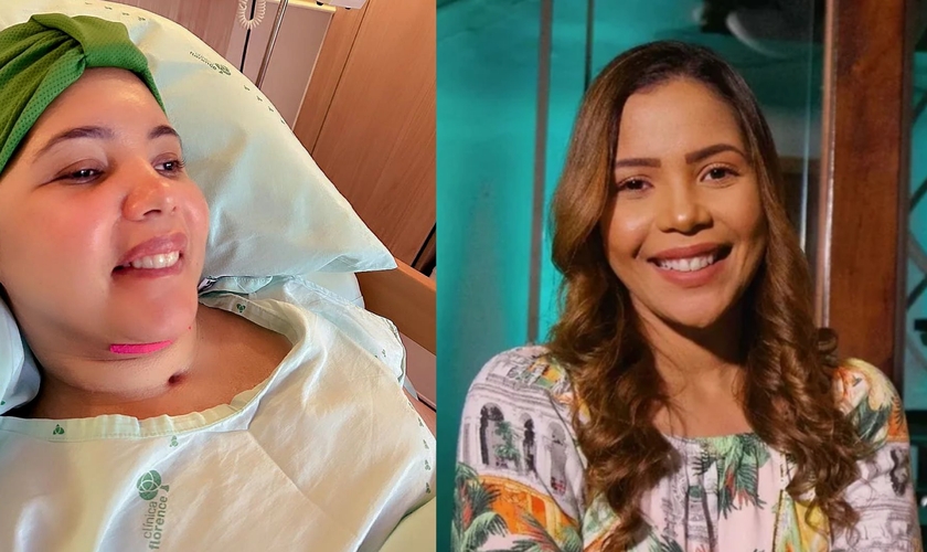 A família postou uma foto de Amanda sorrindo para registrar o milagre. (Foto: Instagram/Amanda Wanessa).