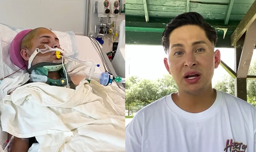 Samuel Rauda testemunha sua fé. (Foto: YouTube/Samuel Rauda)