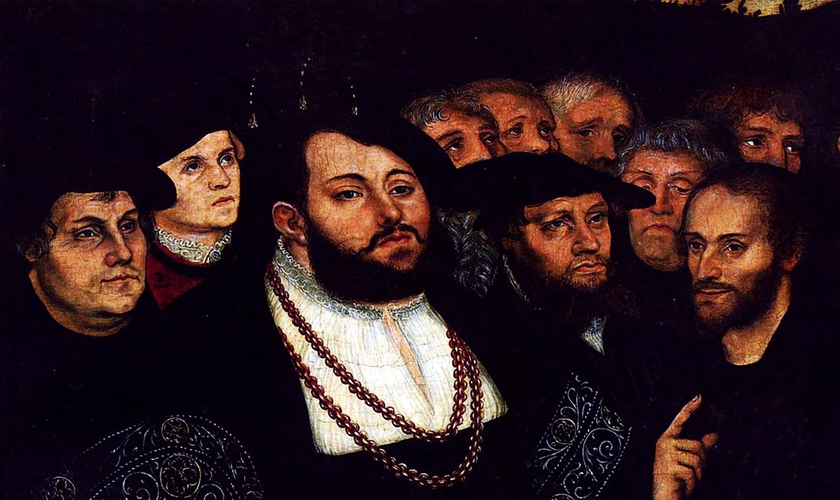 Martinho Lutero e os reformadores de Wittenberg (Lucas Cranach the Younger/1515–1586)