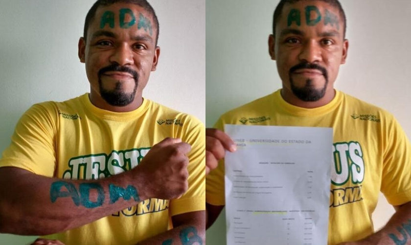 Jefferson Eduardo foi liberto das drogas por Jesus na Cristolândia. (Foto: Junta de Missões Nacionais).