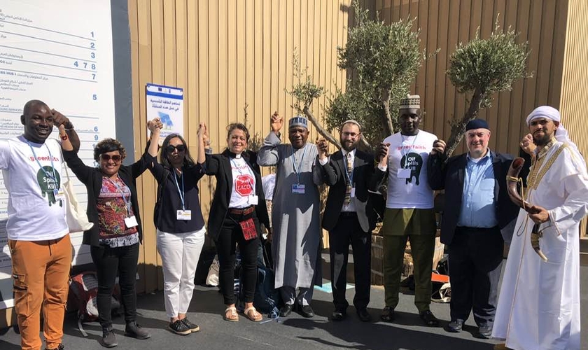 Líderes de diversas religiões se reuniram na COP 27. (Foto: Yonatan Neril/Facebook)