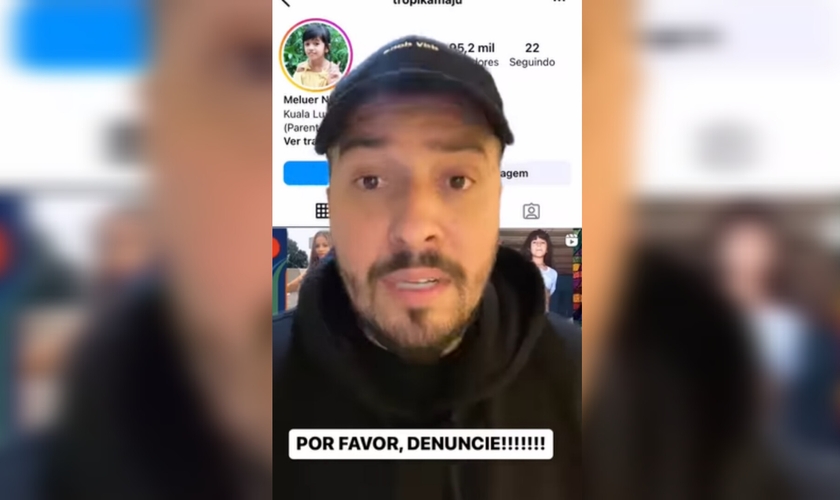 Isaias Saad mobilizou a comunidade evangélica para combater redes pedófilas no Instagram. (Foto: Reprodução/Instagram/Isaias Saad).