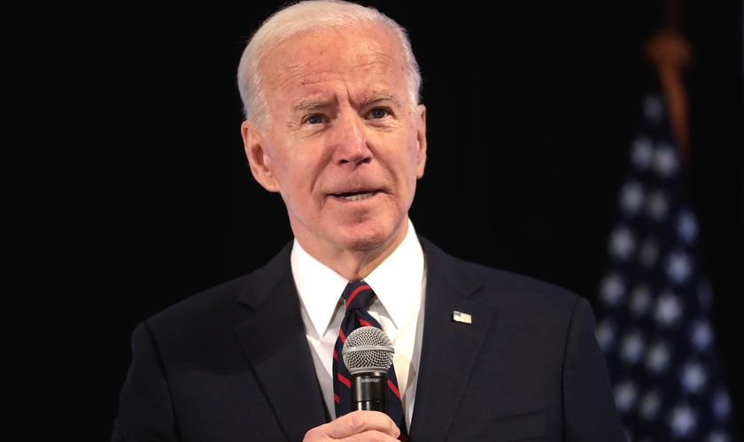 Joe Biden falando na Conferência Legislativa da Associação de Educação do Estado de Iowa (ISEA) de 2020, (Foto: Gage Skidmore/Creative Commons)