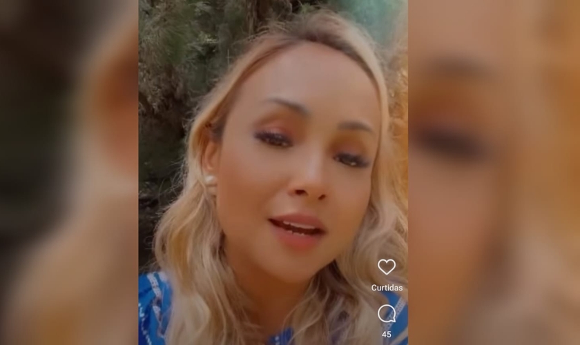 Bruna Karla testemunhou o livramento de Deus dado a sua família. (Foto: Instagram/Bruna Karla).