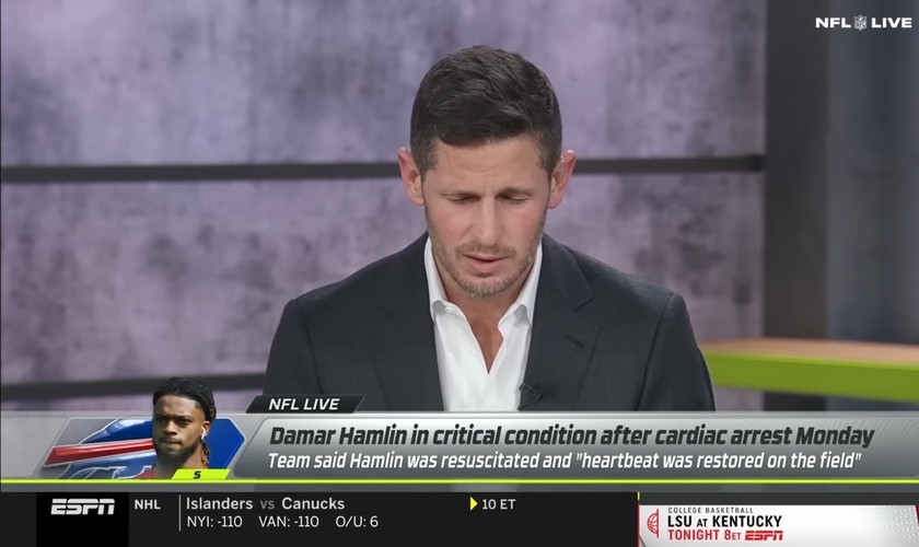 Dan Orlovsky, apresentador da ESPN. (Foto: Captura de tela/YouTube Sports Spectrum)
