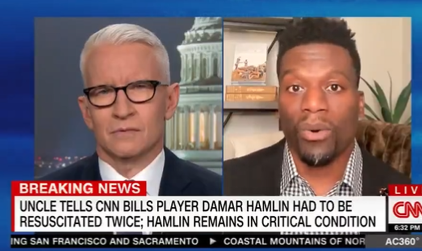Benjamin Watson lembrou que todos enfrentarão a morte e que há salvação em Jesus. (Foto: Reprodução/Twitter/Benjamin Watson/CNN).