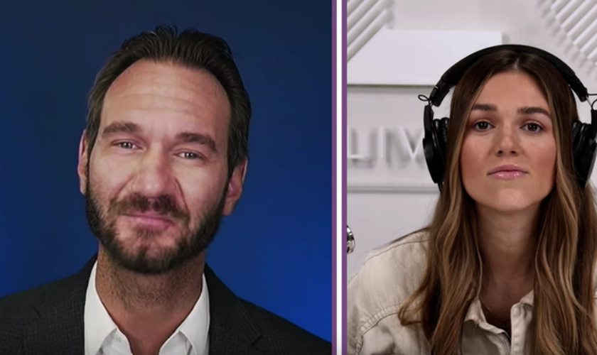 Nick Vujicic falou no podcast apresentado por Sadie Robertson. (Captura de tela/YouTube/ Sadie Robertson Huff)