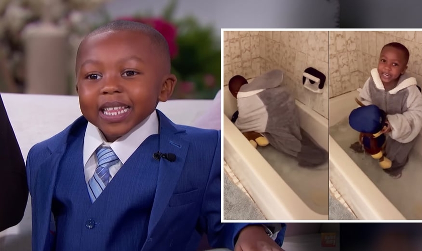Luke Tillman, 5 anos, demonstrou sua fé em Jesus para 20 milhões de pessoas. (Foto:Reprodução/YouTube/Jennifer Hudson Show)