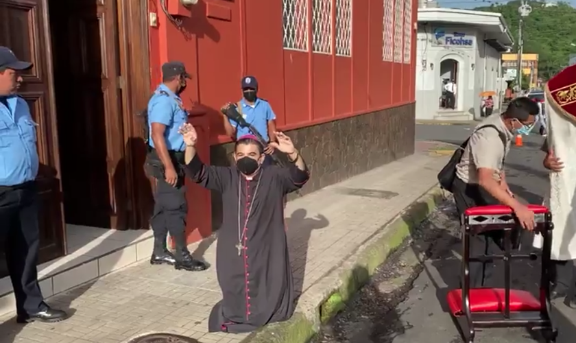 O bispo Rolando Alvarez continua em prisão domiciliar. (Foto: Diócesis de Matagalpa)