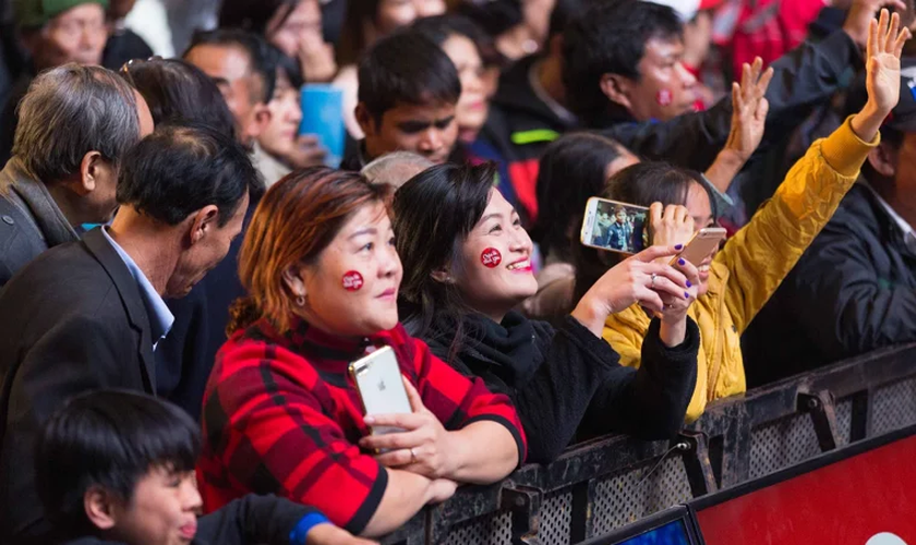 Um evento da BGEA no Vietnã em 2017. (Foto: BGEA).