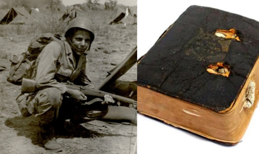  Em 1917, o britânico Leslie Friston foi livrado de duas balas por sua Bíblia. (Foto: Imagem ilustrativa/Wikimedia Commons/Matt Frederick/Divulgação/The Royal British Legion).