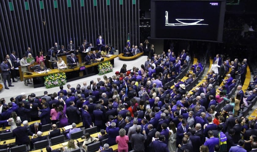 Cerimônia de posse dos Deputados Federais da 57ª legislatura. (Foto: Câmara dos Deputados)